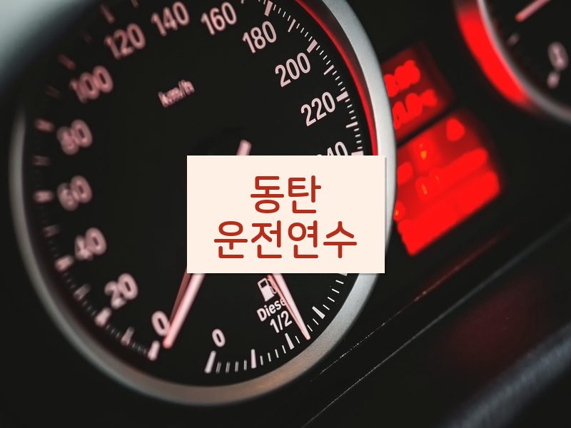 동탄운전연수 후기