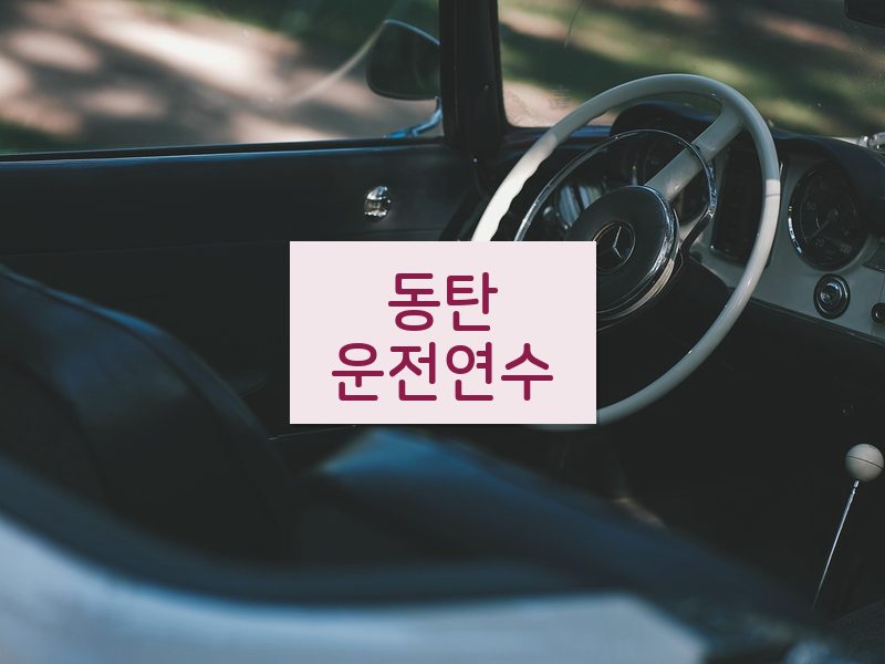 동탄운전연수 후기