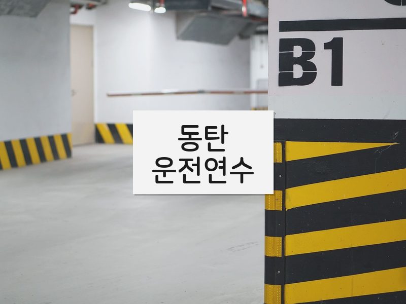 동탄운전연수 후기