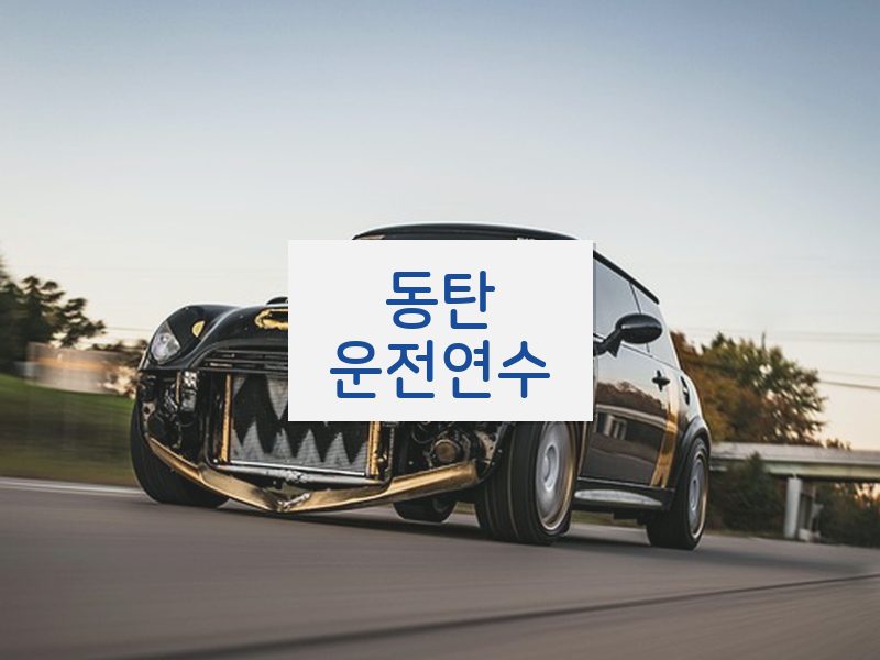 동탄운전연수 후기