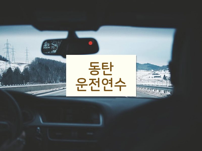 동탄운전연수 후기