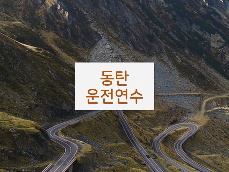 동탄운전연수 후기