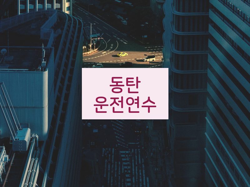 동탄운전연수 후기