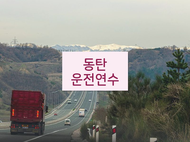 동탄운전연수 후기