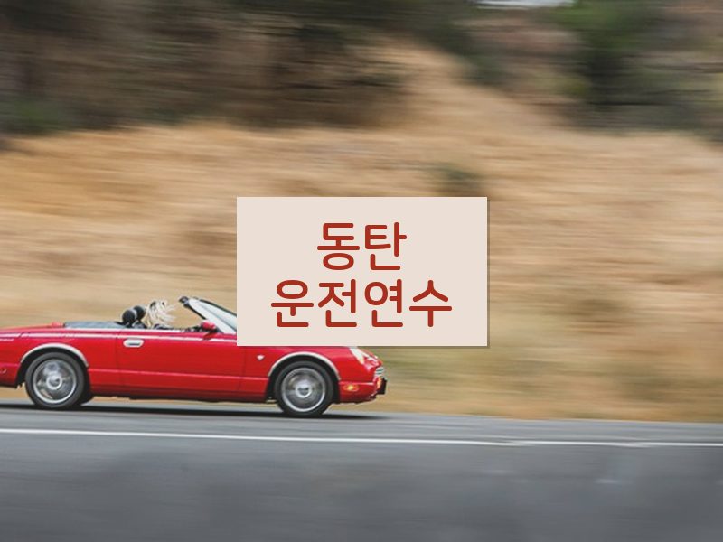 동탄운전연수 후기