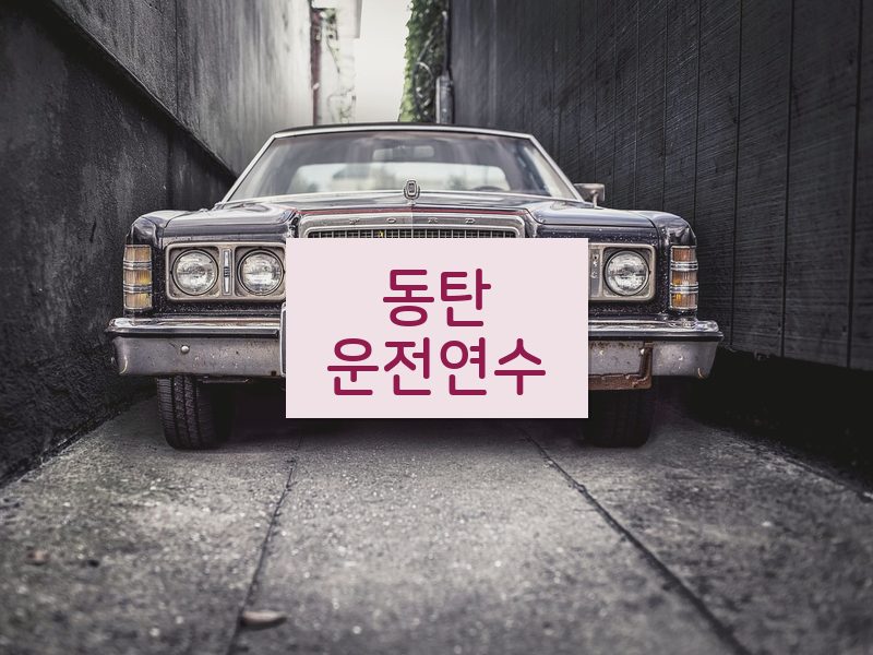 동탄운전연수 후기