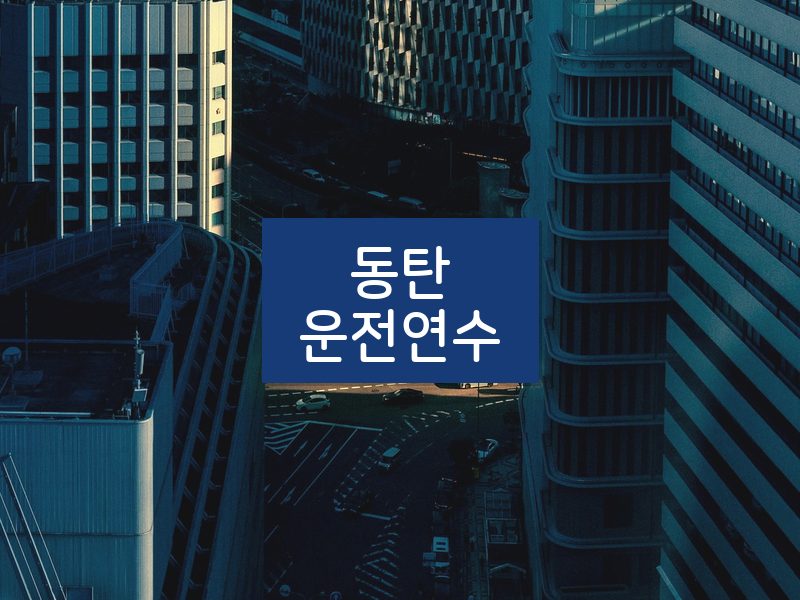 동탄운전연수 후기