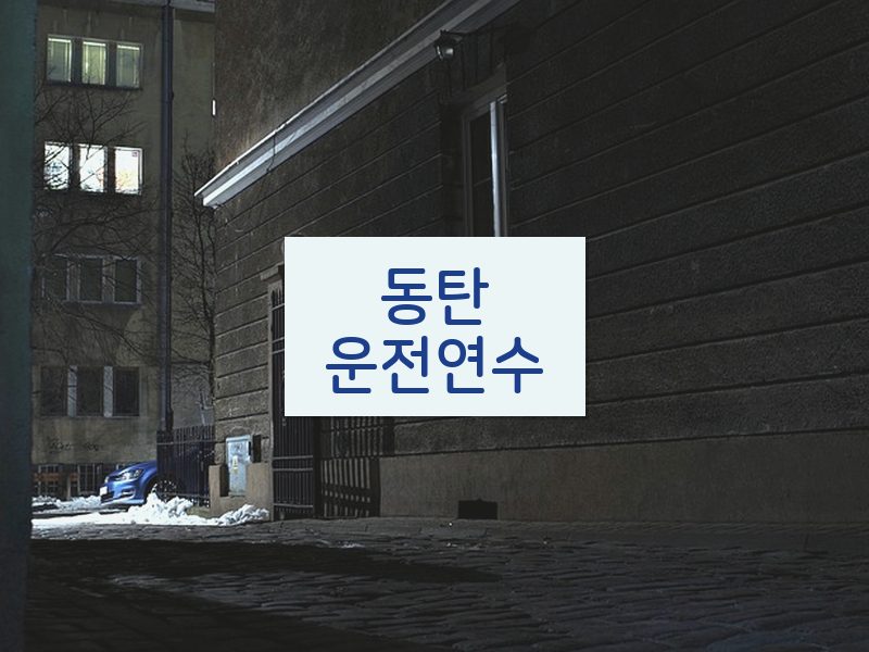 동탄운전연수 후기