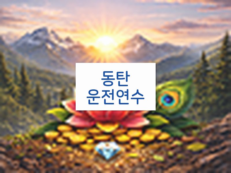 동탄운전연수 후기
