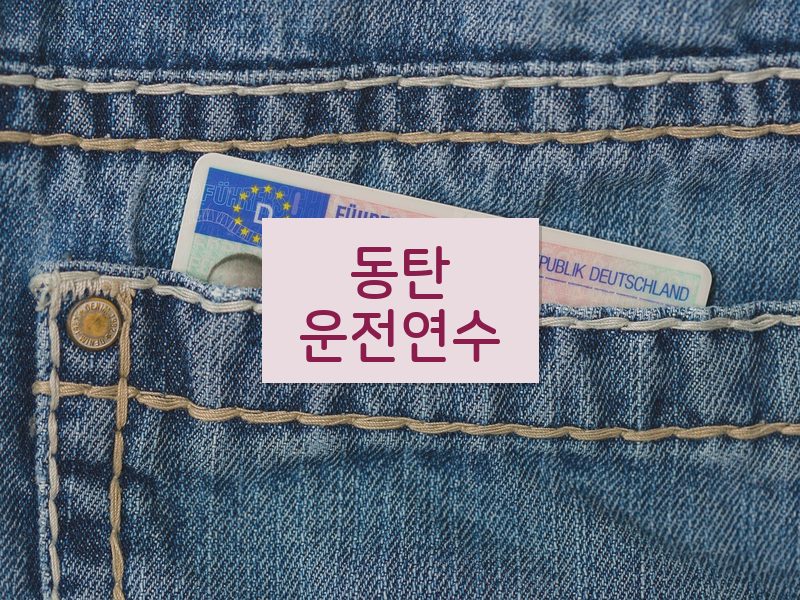 동탄운전연수 후기