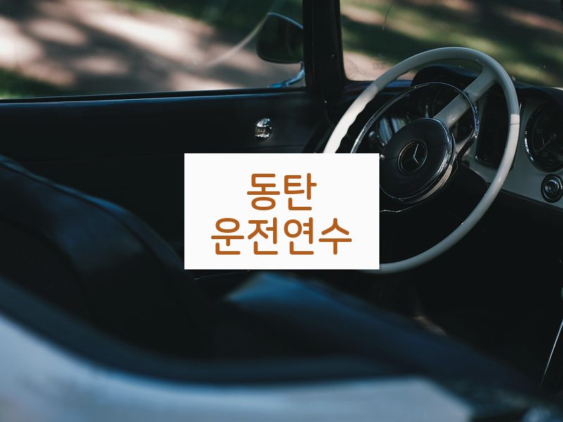동탄운전연수 후기