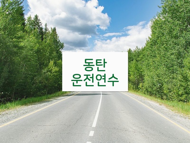 동탄운전연수 후기
