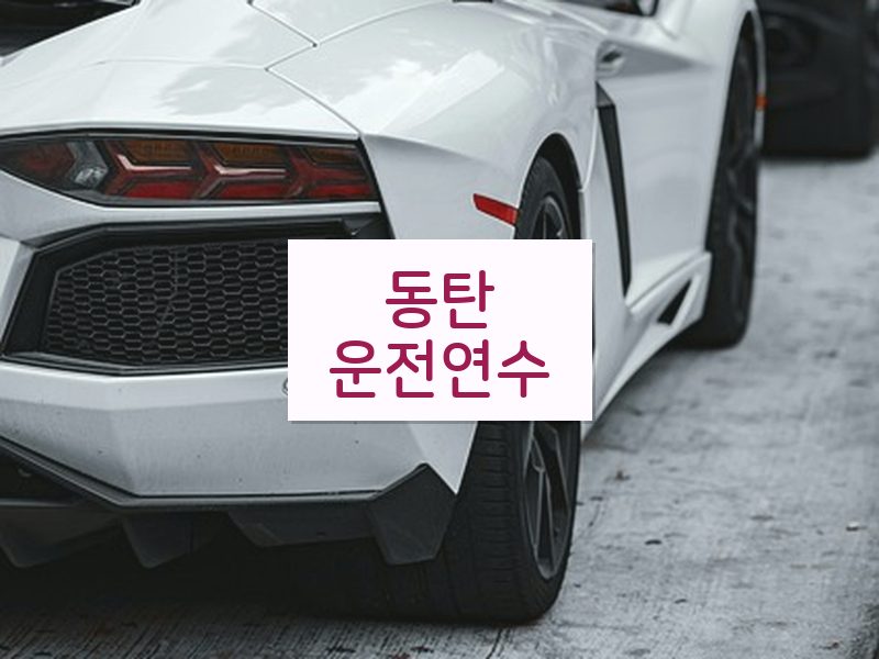 동탄운전연수 후기