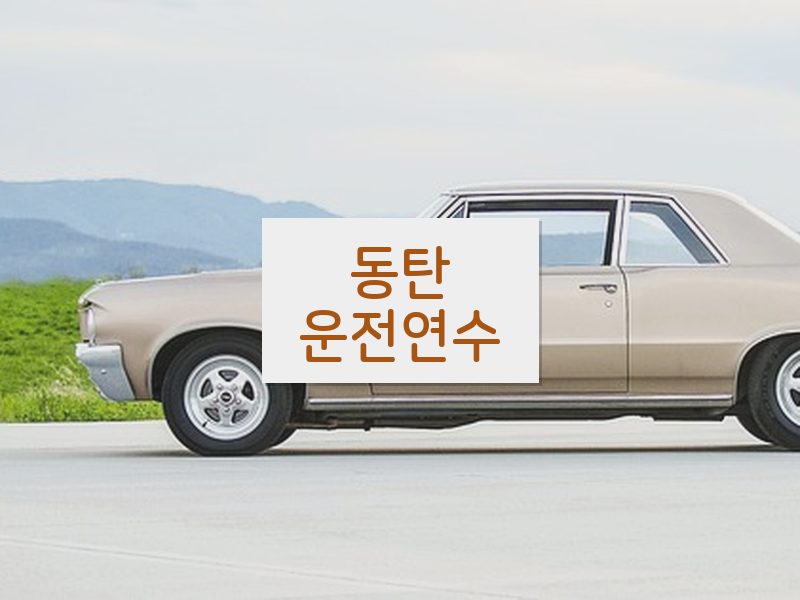 동탄운전연수 후기