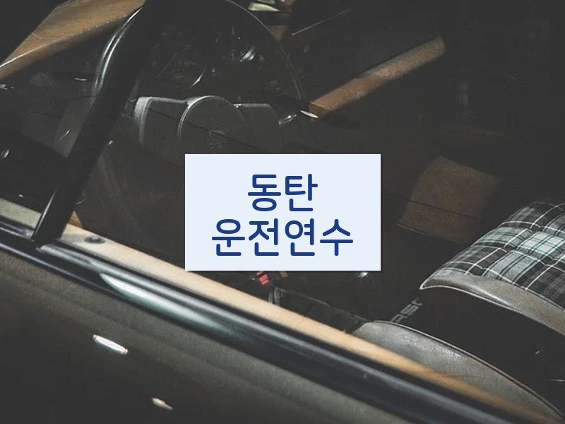 동탄운전연수 후기