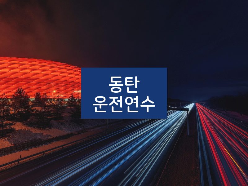 동탄운전연수 후기