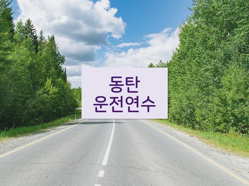 동탄운전연수 후기
