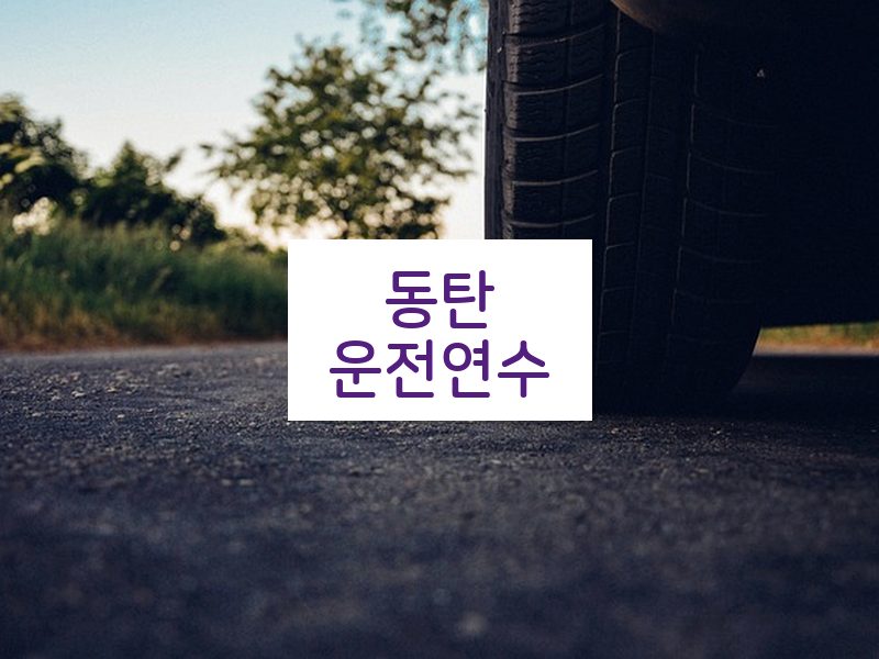 동탄운전연수 후기