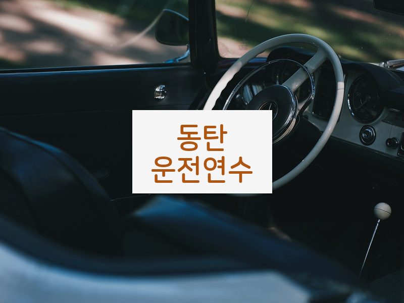 동탄운전연수 후기