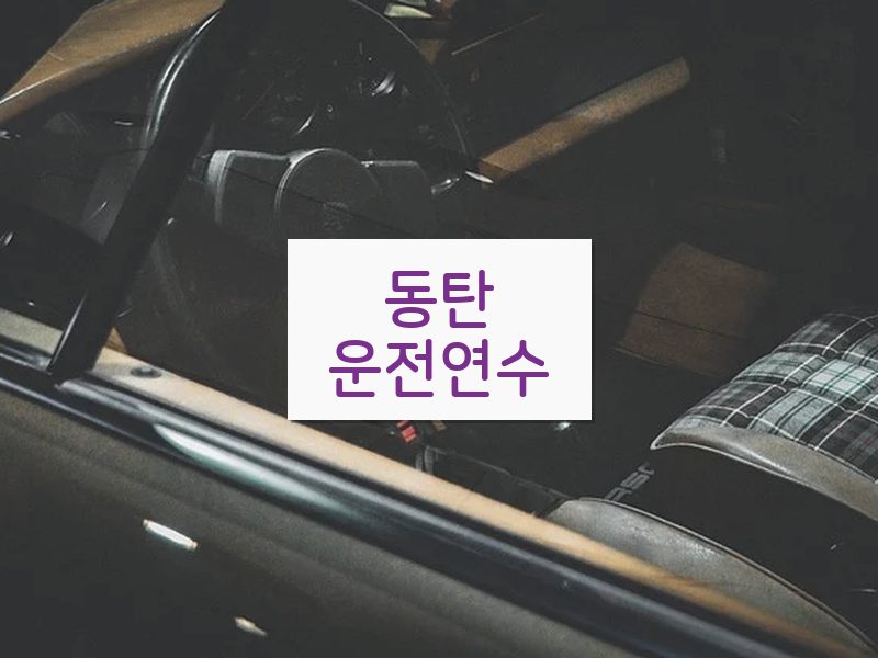 동탄운전연수 후기