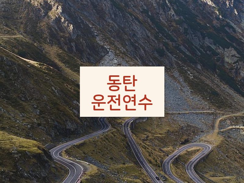 동탄운전연수 후기