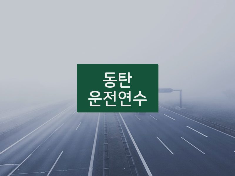 동탄운전연수 후기