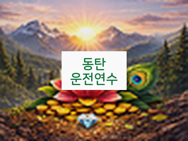동탄운전연수 후기