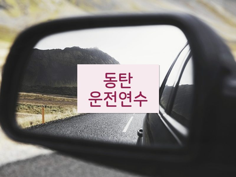 동탄운전연수 후기