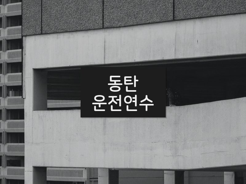 동탄운전연수 후기