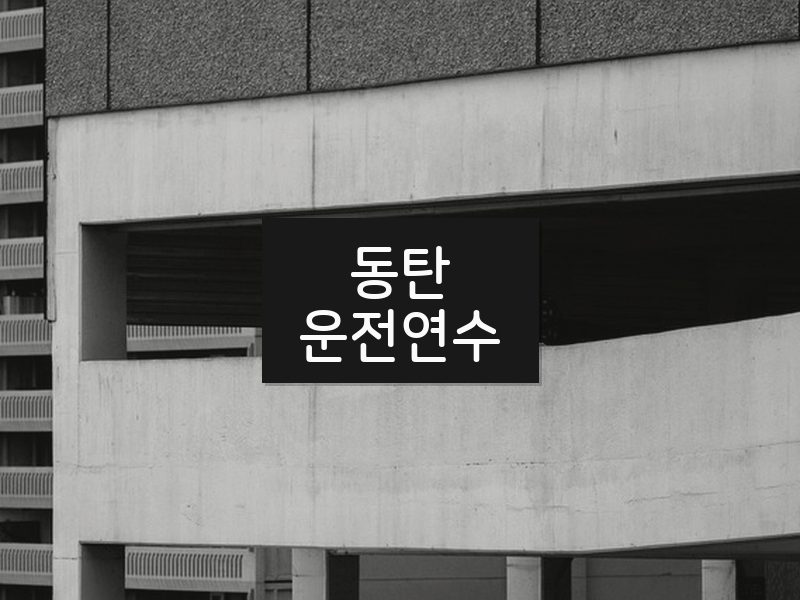 동탄운전연수 후기