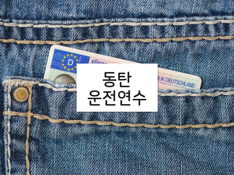 동탄운전연수 후기