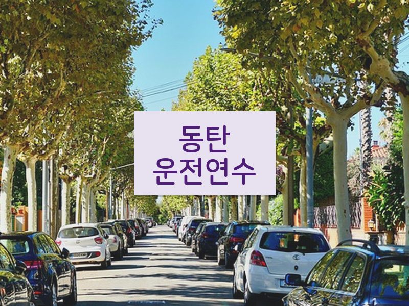 동탄운전연수 후기