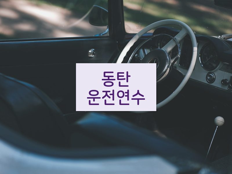 동탄운전연수 후기