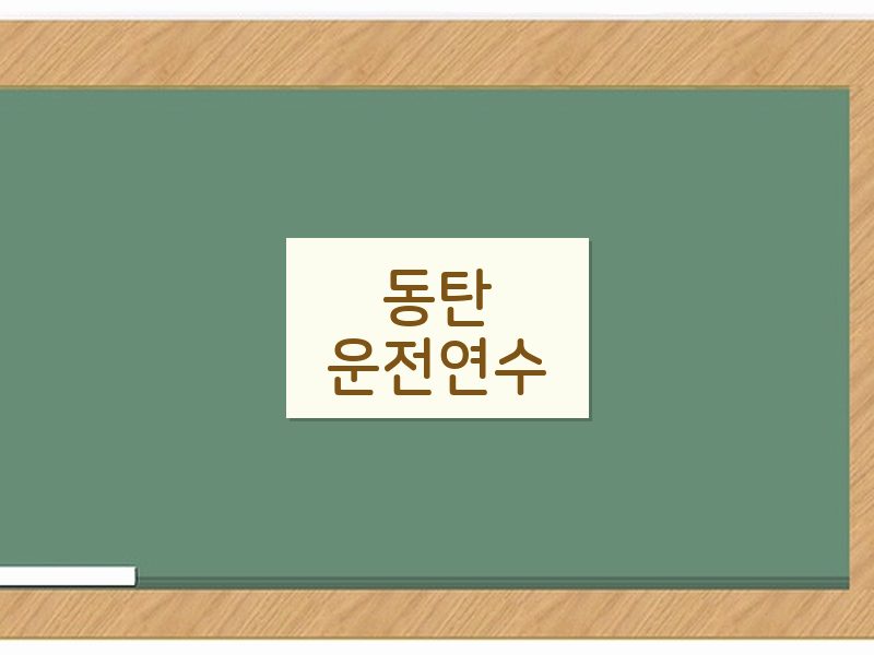 동탄운전연수 후기