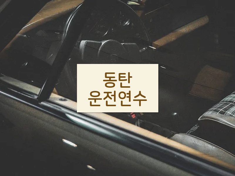 동탄운전연수 후기