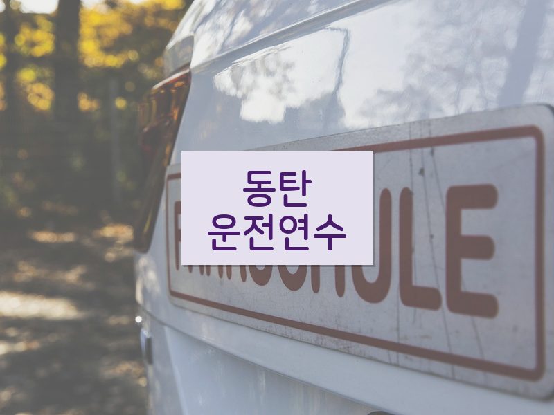 동탄운전연수 후기