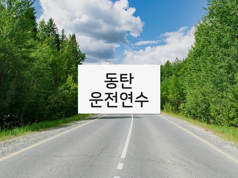 동탄운전연수 후기