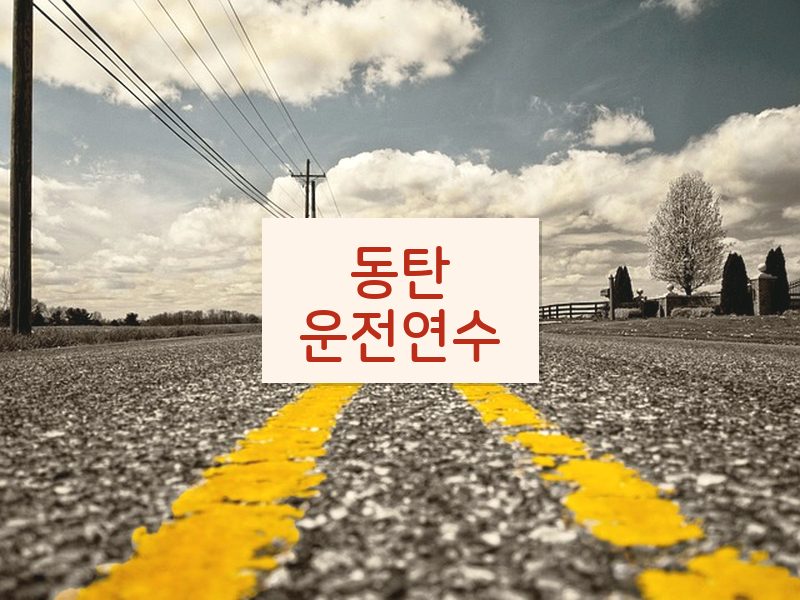 동탄운전연수 후기