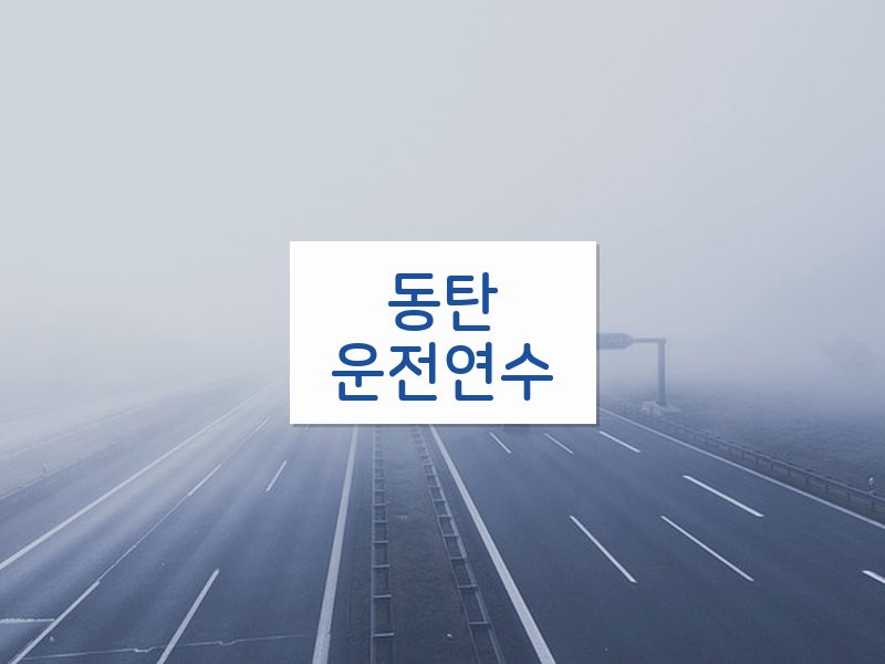 동탄운전연수 후기
