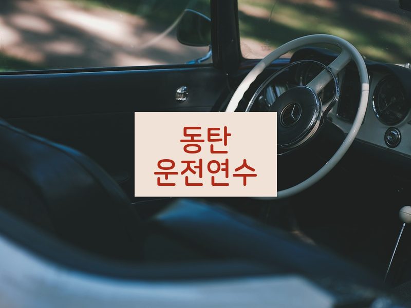 동탄운전연수 후기