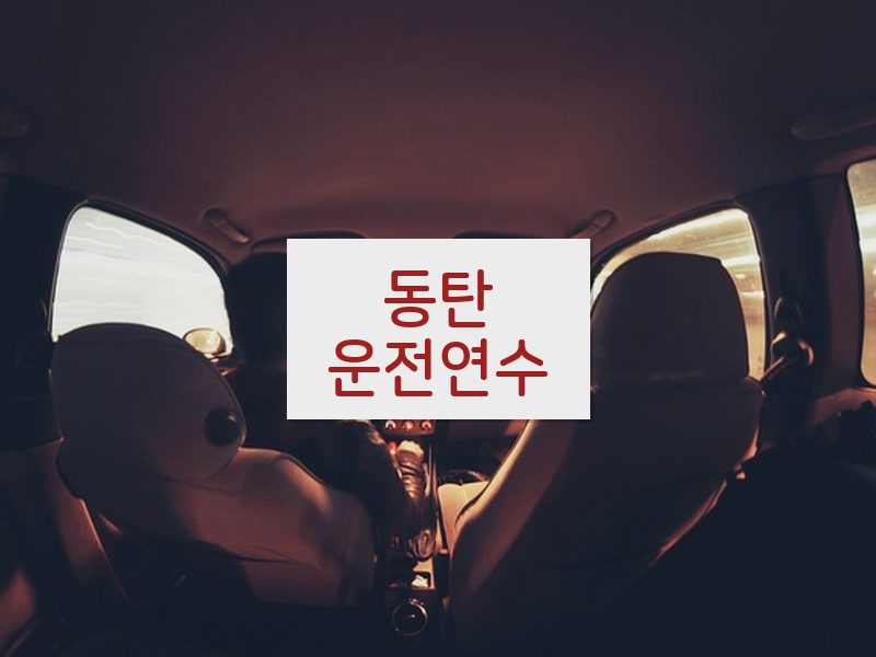 동탄운전연수 후기