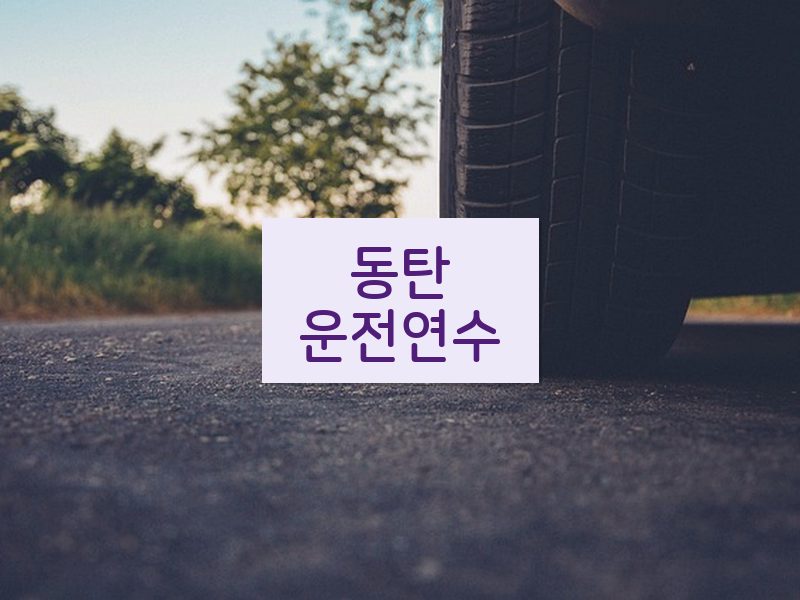 동탄운전연수 후기