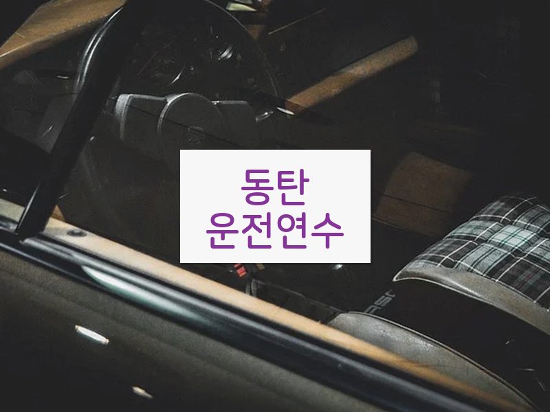 동탄운전연수 후기