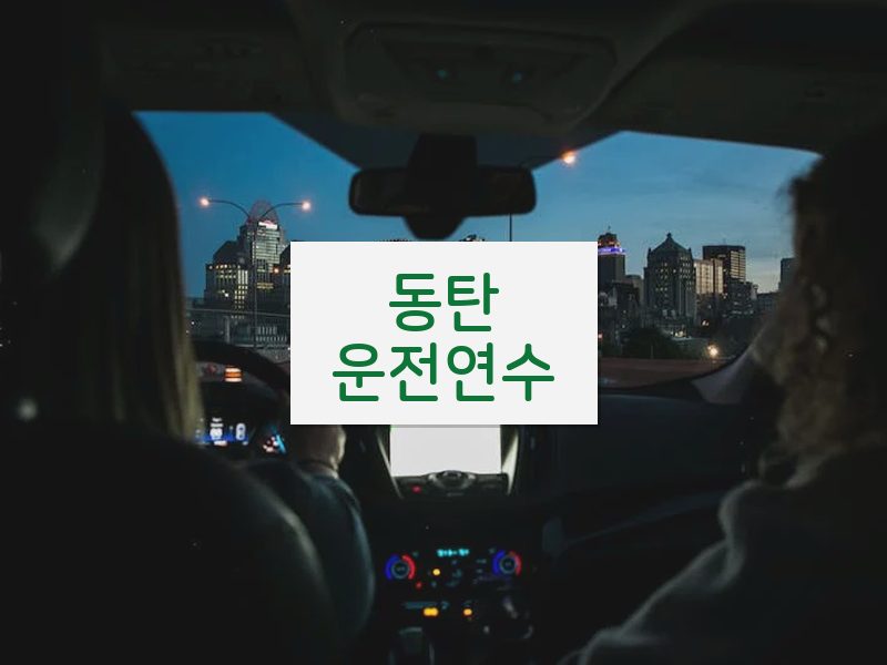 동탄운전연수 후기