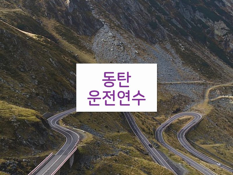 동탄운전연수 후기