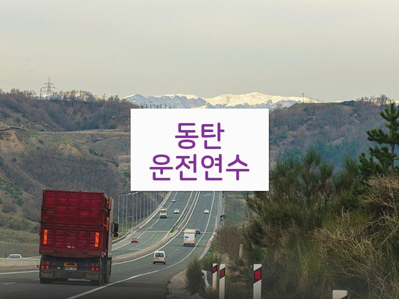 동탄운전연수 후기