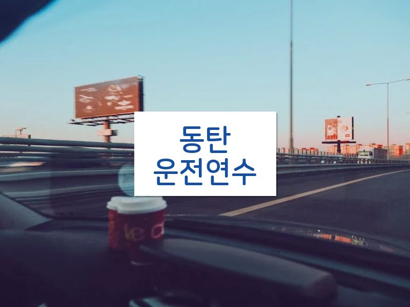 동탄운전연수 후기