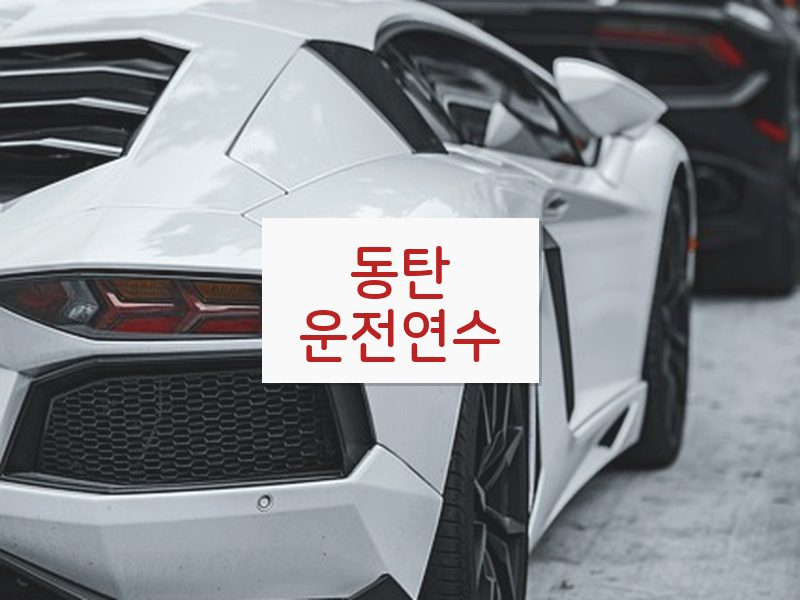 동탄운전연수 후기