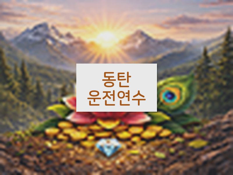 동탄운전연수 후기
