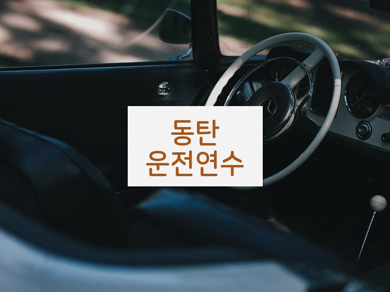 동탄운전연수 후기